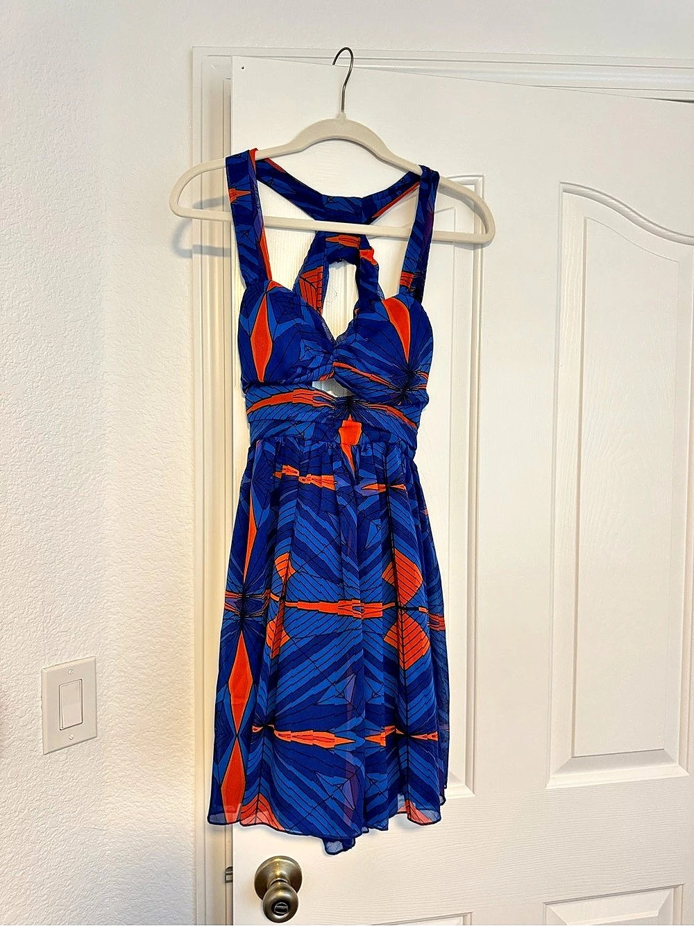 XOXO Abstract Print Midi Dress Size Small Like New